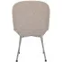 Jasno szare krzesło tapicerowane chromowane Zico 4X
