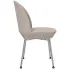 Jasnoszare krzesło metalowe kuchenne Zico 4X