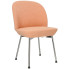 Różowe krzesło tapicerowane nowoczesne do stołu - Zico 4X