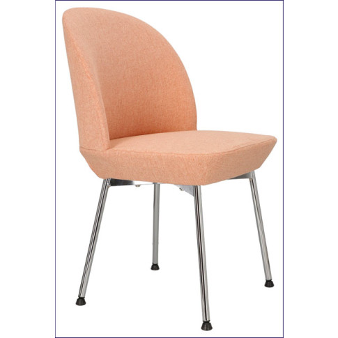 Różowe krzesło chromowane Zico 4X