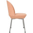 Różowe krzesło nowoczesne tapicerowane Zico 4X