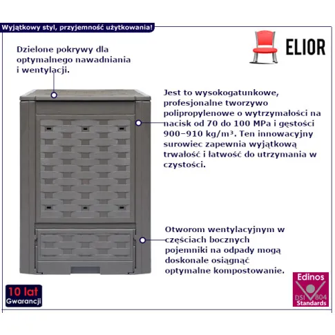 Dorella brązowe kompostowniki