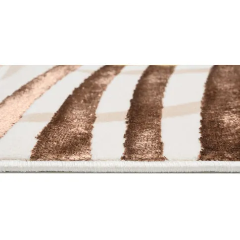 Kremowo brązowy dywan w liście palmy do pokoju Oros 3X