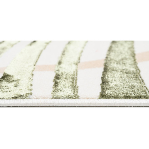 Kremowo-zielony dywan prostokątny do salonu Oros 3X