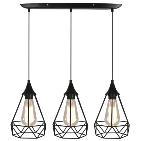 Nowoczesny czarny żyrandol - K215-Alez