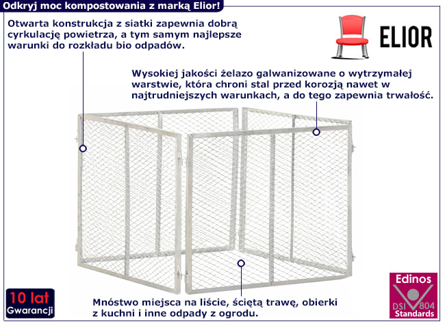 Otwarty kompostownik Zurino