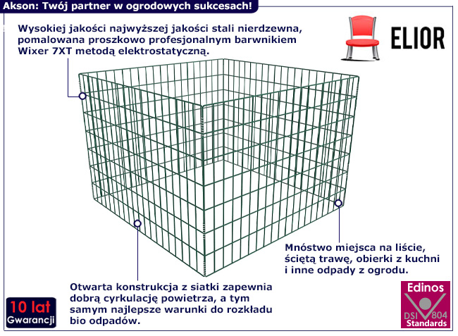 Otwarty kompostownik Exer
