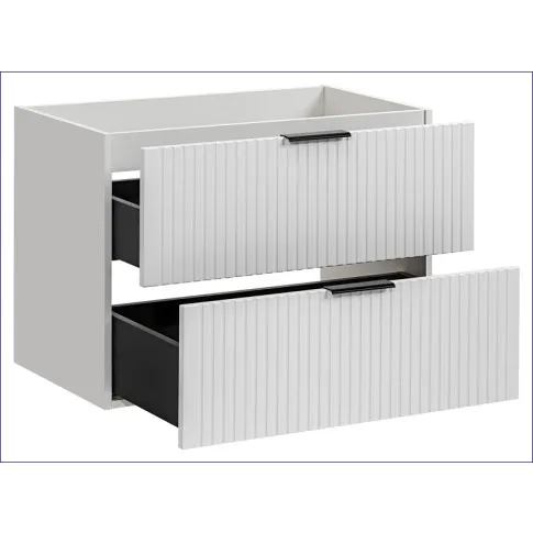 Biała podwieszana szafka pod umywalkę 80cm Iconic 3X