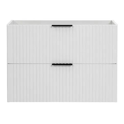 Biała wisząca szafka pod umywalkę 80cm Iconic 3X