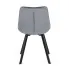 Szare pikowane krzesło nowoczesne Ivos