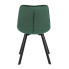 Zielone pikowane krzesło nowoczesne Ivos