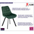 Zielone tapicerowane krzesło Ivos