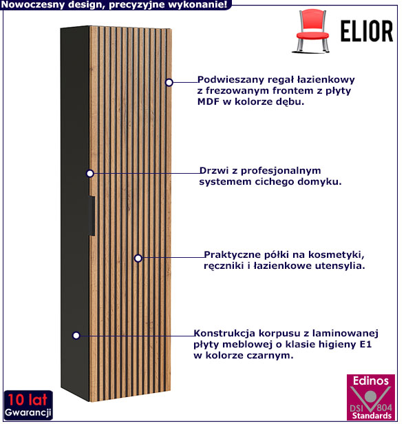 Słupek łazienkowy Mirano 4X