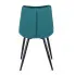 Turkusowe welurowe krzesło Vano