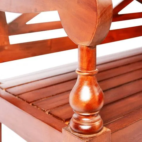 Szczegółowe zdjęcie nr 6 produktu Ogrodowa ławka Acorus - ciemny brąz