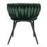 Zielone krzesło fotelowe Hado