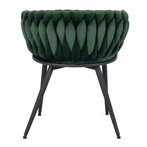 Zielone krzesło fotelowe Hado