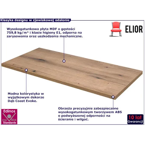 Blat łazienkowy dąb 100cm Karisma 5X