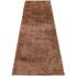 Ciemnobrazowy chodnik dywanowy włochacz Jafos