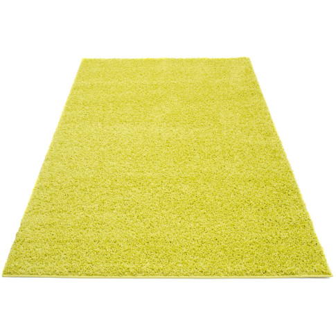 Jasnozielony dywan shaggy jednokolorowy Azos