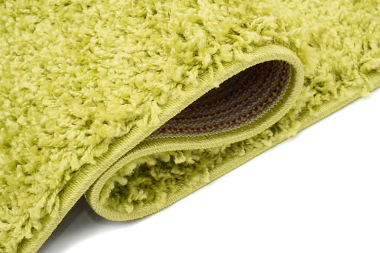 Zielony nowoczesny dywan shaggy Azos