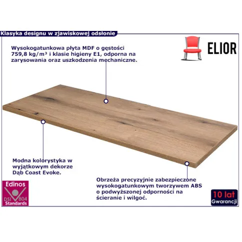 Blat łazienkowy dąb 140cm Karisma 5X