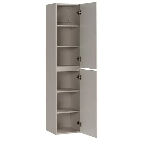 Beżowy ścienny słupek łazienkowy z półkami Dione 4X