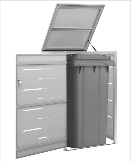 Szara obudowa kosza na śmieci Dylax