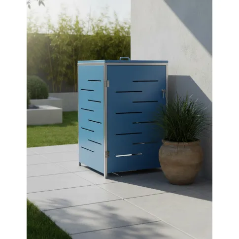 Niebieska osłona na śmietnik ogrodowy   Dylax