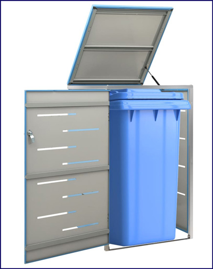 Niebieska obudowa kosza na śmieci Dylax