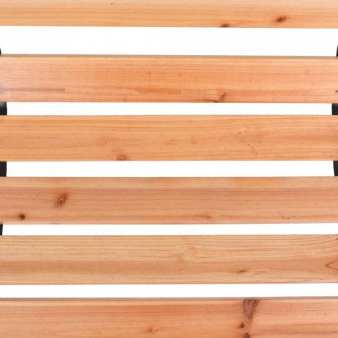 Szczegółowe zdjęcie nr 6 produktu Drewniana ławka ogrodowa z oparciem Rosa 2X