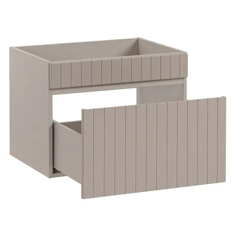 Beżowa ścienna szafka pod umywalkę 60cm Dione 5X