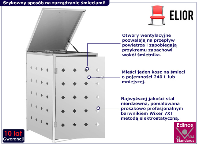 Osłona na śmietnik ogrodowy Ardino