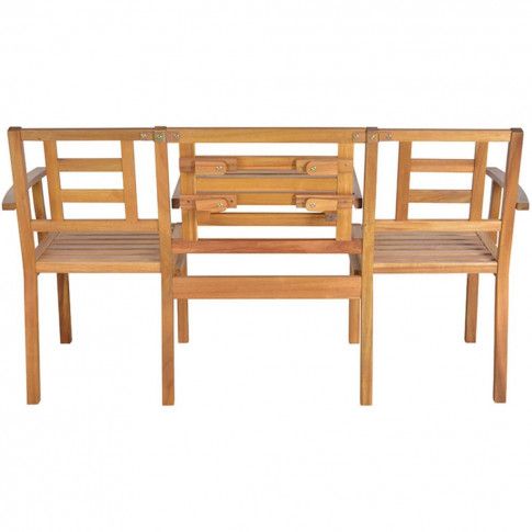 Szczegółowe zdjęcie nr 11 produktu Rozkładana ławka Amika - drewno akacjowe