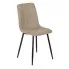 Beżowe tapicerowane krzesło Zani