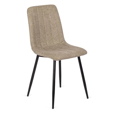Beżowe tapicerowane krzesło Zani