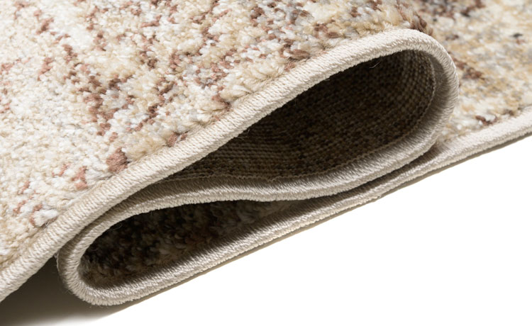 Jasnobrązowy dywan w nowoczesny przecierany wzór Uwis 3X