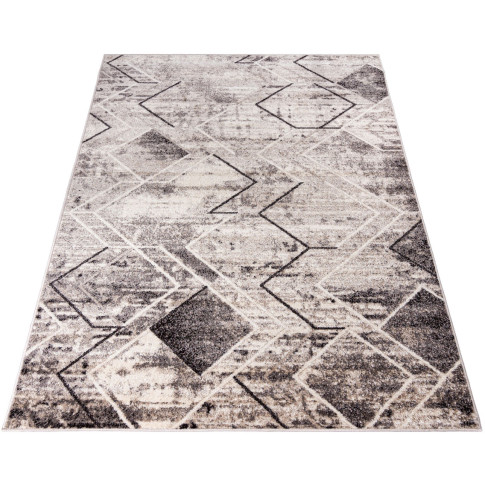 Prostokątny dywan pokojowy w nowoczesny wzór romby Uwis 9X