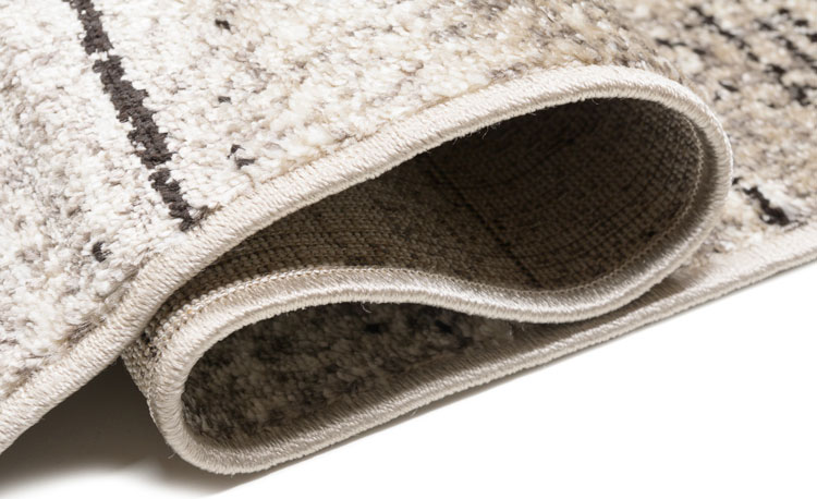 Beżowo-brązowy dywan we wzór podłogi z desek Uwis 11X