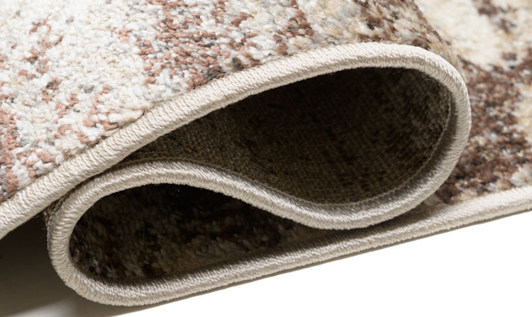 Jasnobrązowy dywan nowoczesny w przecierany wzór Uwis 3X