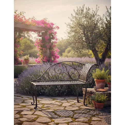 Metalowy szezlong ogrodowy   Litor