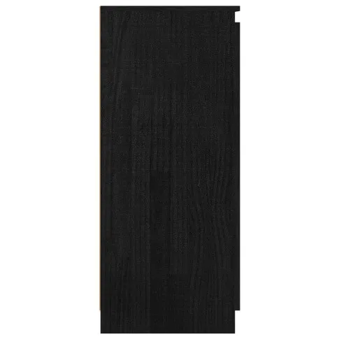 Czarny zestaw 3 drewnianych szafek Ivon