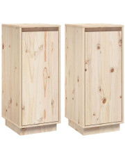 Zestaw 2 szafek z litego drewna w stylu skandynawskim - Awis 4x w sklepie Edinos.pl