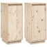 Zestaw 2 szafek z litego drewna w stylu skandynawskim - Awis 4x