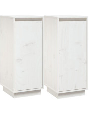 Biały komplet 2 drewnianych szafek -  Awis 4X w sklepie Edinos.pl