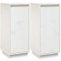 Biały komplet 2 drewnianych szafek -  Awis 4X