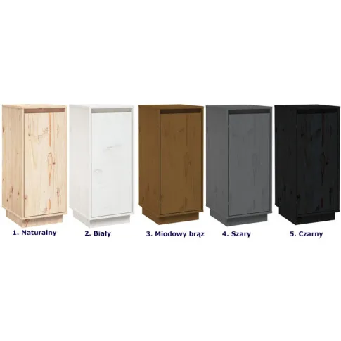 Kolory kompletu 2 drewnianych szafek Awis 4X