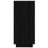 Czarna drewniana szafka czterodrzwiowa Gravos