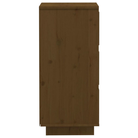 Komplet 2 drewnianych szafek miodowy brąz Ewis 4X