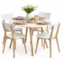 Skandynawski zestaw stół z 4 krzesłami Rosaro